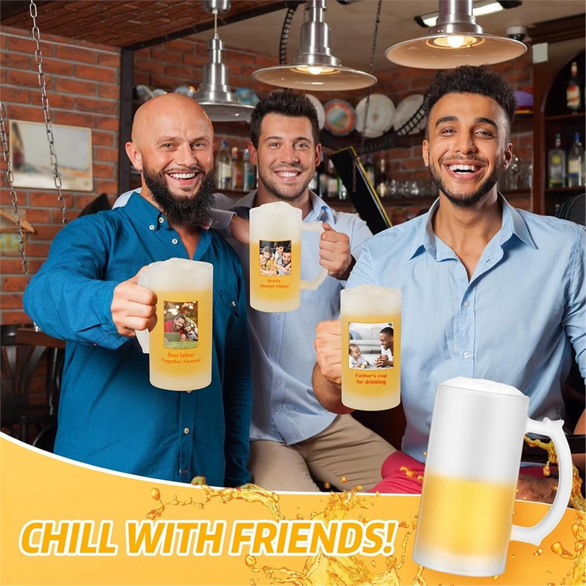 Sublimation Mug Blank - Tazas de cerveza en blanco con