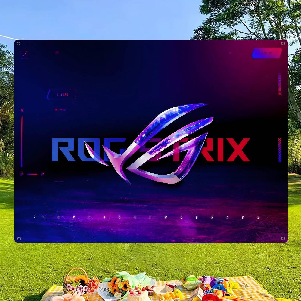 Commercial Printing Companies Usa - A-AsuS-S R-ROG LOGO Impresión avanzada Bandera