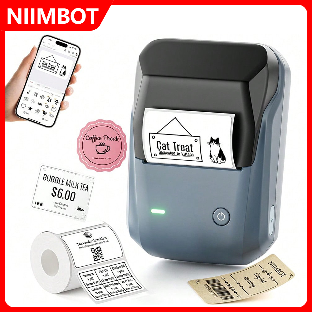 Commercial Printing Network - Impresora térmica portátil NIIMBOT B1, Mini