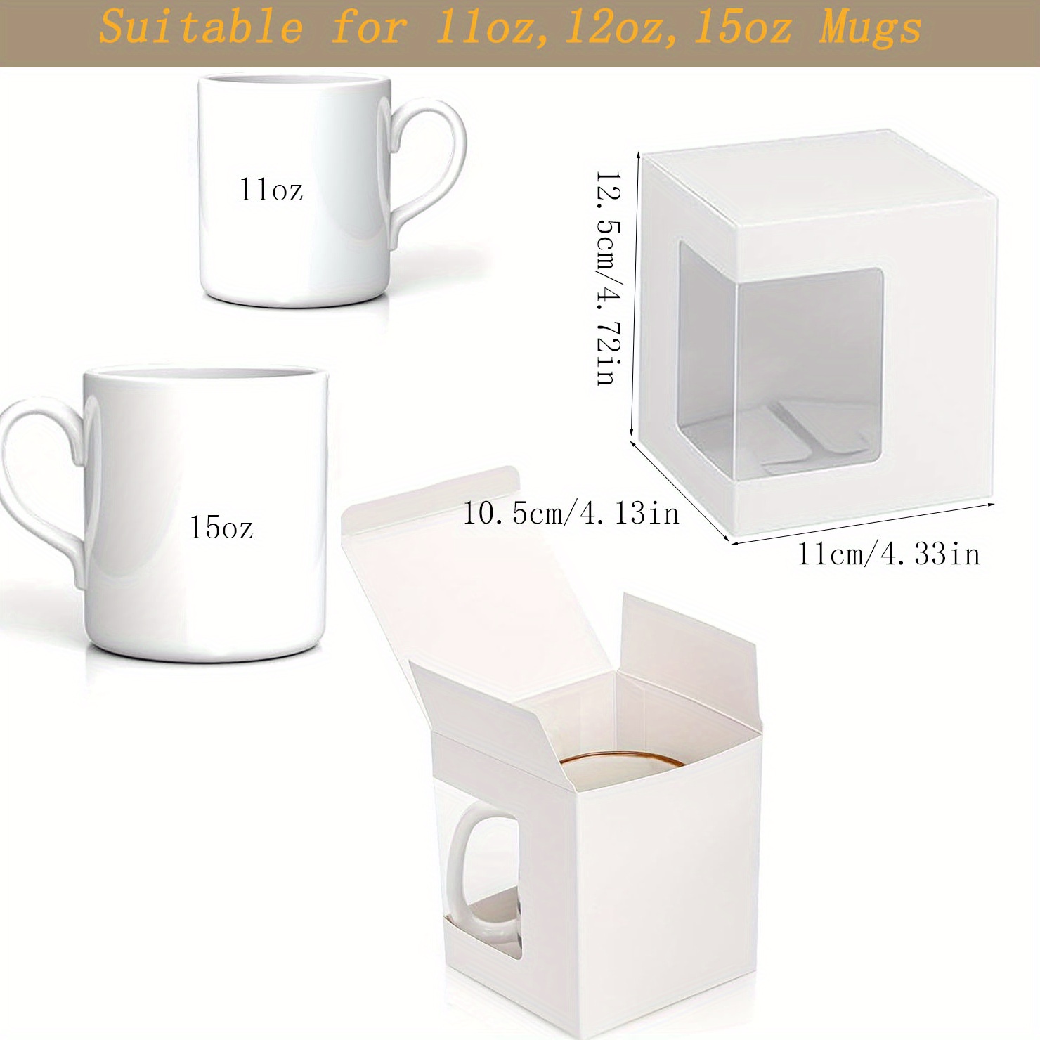 Paquete de 12 cajas de regalo  - Sublimation Mug Blank reseña y precio