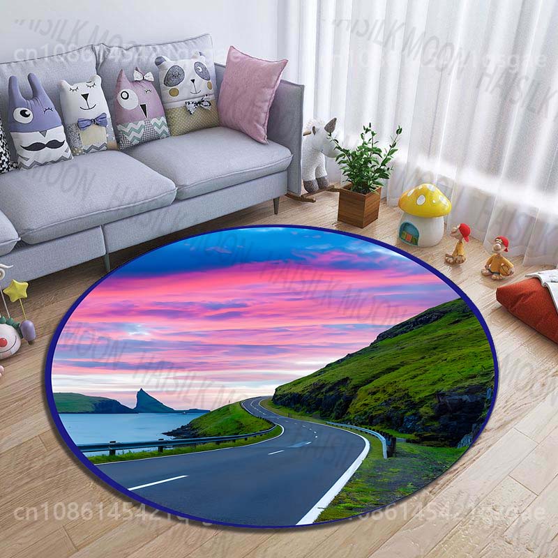 Carpete redonda estampada con  - Commercial Road Printing reseña y precio
